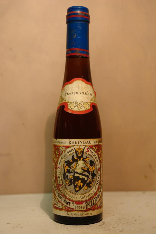 Freiherr Langwerth von Simmern - Hattenheimer Mannenberg Riesling Beerenauslese 1971 375ml