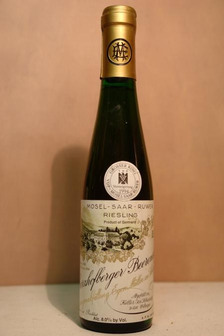 Egon Mller zu Scharzhof - Scharzhofberger Riesling Beerenauslese Goldkapsel Versteigerungswein 1990 375ml