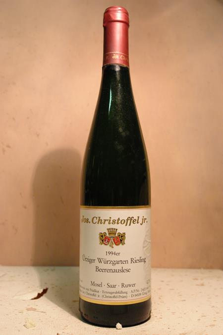 Jos. Christoffel Jr. (Christoffel-Prm) - rziger Wrzgarten Riesling Beerenauslese 1994