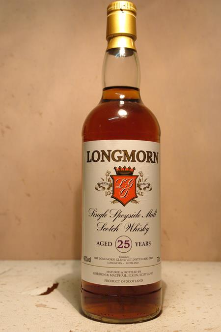 Longmorn Single Speyside Malt Scotch Whisky 25 years old 40% by vol. 70cl by Gordon & MacPhail
