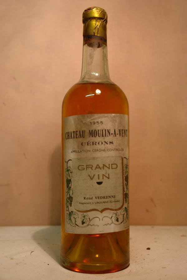 Chteau Moulin-A-Vent Grand Vin Crons 1955 by Ren Vedrenne