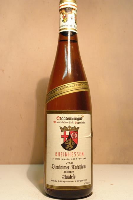 Staatliche Weinbaudomne Oppenheim - Dienheimer Tafelstein Silvaner Auslese 1976