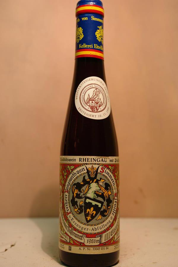 Freiherr Langwerth von Simmern - Hattenheimer Nussbrunnen Riesling Eiswein Versteigerungswein 1983 375ml